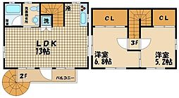 Ｓｔｕｄｉｏ仙川 2階2LDKの間取り