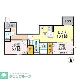 間取図画像 2LDK
