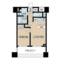 プライア渋谷 1LDKの間取図画像