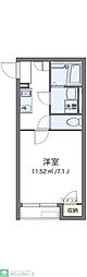 CLEINOFREESIA 1Kの間取図画像