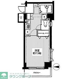 パークウェル下北沢 1Kの間取図画像