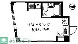世田谷代田駅前ビル ワンルームの間取図画像
