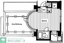 マートルコート駒沢大学 ワンルームの間取図画像