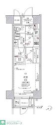 ディアレイシャス下北沢 1Kの間取図画像