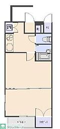アルカンシェール三軒茶屋 1DKの間取図画像