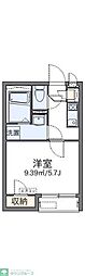 レオネクストプランドール多摩川 1Kの間取図画像