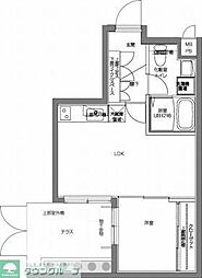 PatinaV代々木上原 1LDKの間取図画像