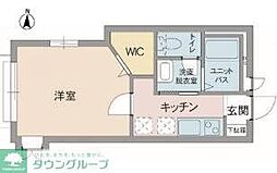 シャンブル 1Kの間取図画像