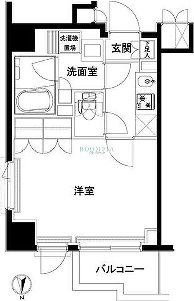 ルーブル木場 205｜東京都江東区木場６丁目(賃貸マンション1K・2階・26.24㎡)の写真 その2