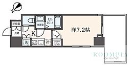 フェルテ中野 4階1Kの間取り