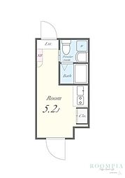 FLレジデンス早稲学府III 2階ワンルームの間取り