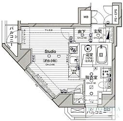 ダイナシティ西新宿 ワンルームの間取図画像