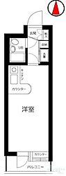 日神パレステージ哲学堂 ワンルームの間取図画像