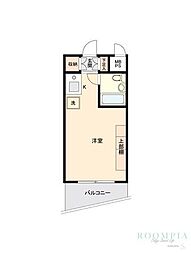 ONEROOFFLAT西早稲田 ワンルームの間取図画像