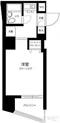 プレール新宿余丁町 1Kの間取図画像