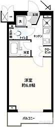 ルーブル早稲田参番館 1Kの間取図画像