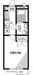 ヴェルデ下落合 1Kの間取図画像