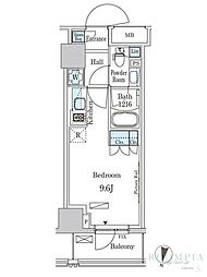 パークアクシス成増二丁目 ワンルームの間取図画像