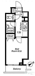 KDXレジデンス西新宿 1Kの間取図画像