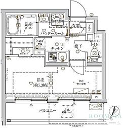 CRACIA新宿北 1Kの間取図画像