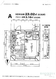 ブライズ東新宿 1Kの間取図画像