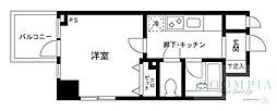プライムアーバン飯田橋 1Kの間取図画像
