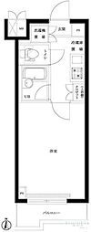 ルーブル中野ガーデン 1Kの間取図画像