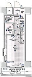 サンテミリオン目白 1Kの間取図画像