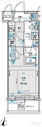 メインステージ高円寺 1Kの間取図画像