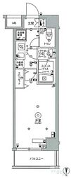 スカイコート中野沼袋 1Kの間取図画像