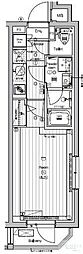 PREMIUMCUBE新宿中井 1Kの間取図画像