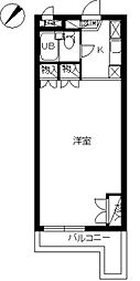 スカイコート野方 1Kの間取図画像