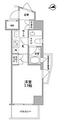 コンフォリア東中野DEUX 1Kの間取図画像