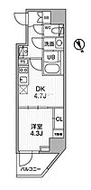 ＳＹＦＯＲＭＥ江戸川橋 402 ｜ 東京都文京区関口１丁目10-15（賃貸マンション1DK・4階・25.00㎡） その2