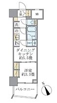 Ｓｏｌｅａｄｏ早稲田 1304 ｜ 東京都新宿区弁天町178-3（賃貸マンション1DK・13階・25.58㎡） その2