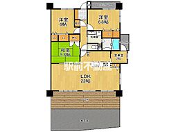 ネオス柳川城下の邸 3LDKの間取図画像