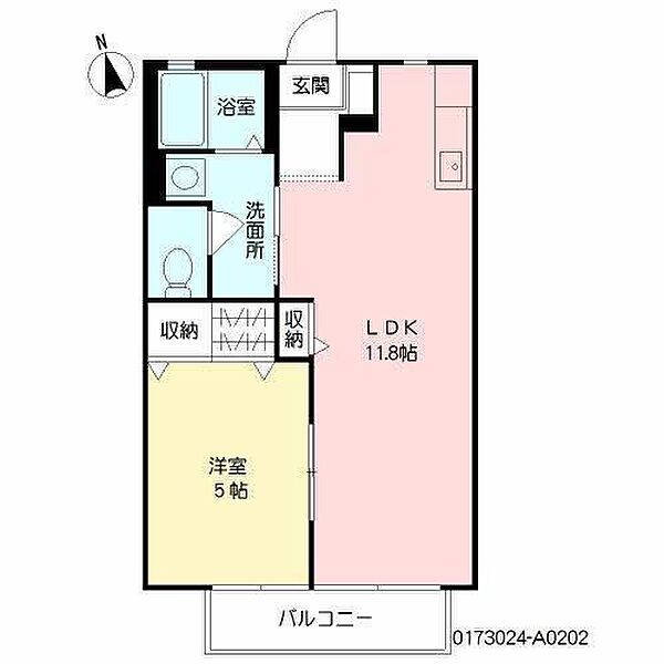 シャーメゾン綾 202｜佐賀県佐賀市末広1丁目(賃貸アパート1LDK・2階・40.54㎡)の写真 その2