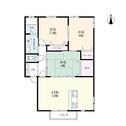 間取図画像 3LDK