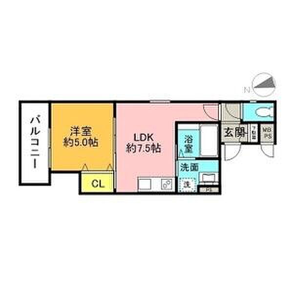 大阪府寝屋川市池田1丁目(賃貸アパート1LDK・3階・33.56㎡)の写真 その2