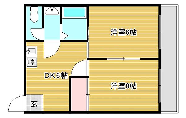 Residence　Excelle 301｜大阪府寝屋川市桜木町(賃貸マンション2DK・3階・45.00㎡)の写真 その3