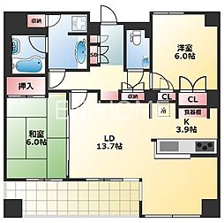 間取図画像 2LDK