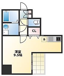 Y&Rinoレジデンス ワンルームの間取図画像