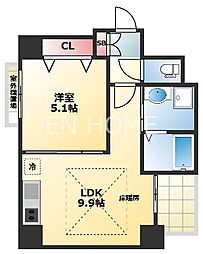 セントロイヤルクラブ谷町 11階