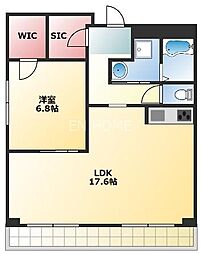 メゾンリェール 1LDKの間取図画像