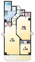 シャトードルチェ2 1LDKの間取図画像