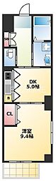 ラフォルテ日本橋 1DKの間取図画像