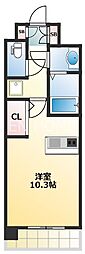 ラナップスクエア堺筋本町 ワンルームの間取図画像