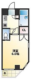 ウェルネス上本町 1Kの間取図画像