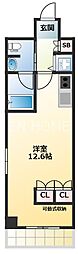 プライマリーワン ワンルームの間取図画像