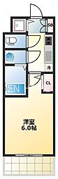 S-RESIDENCE南堀江 1Kの間取図画像